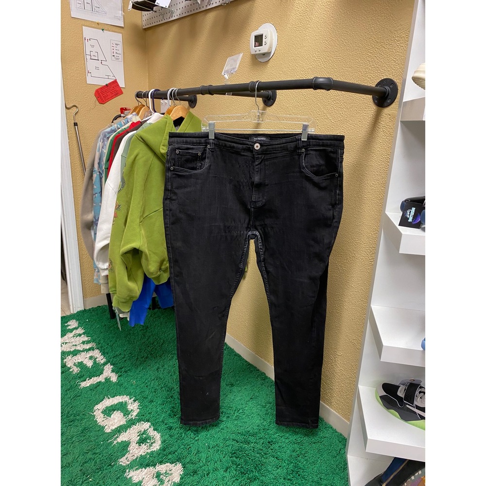 Serenede Mens Black Slim Fit Denim Jeans Size‎ 44 Stretch Cotton Blend